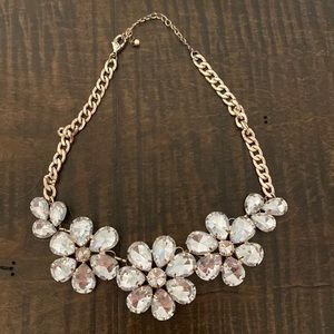 Rose gold flower necklace